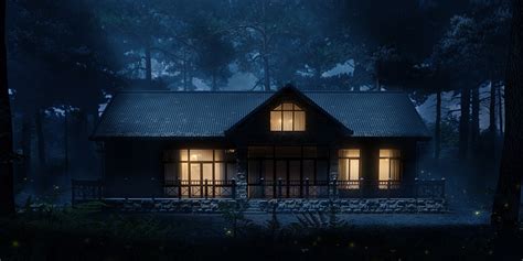 House in the woods on Behance