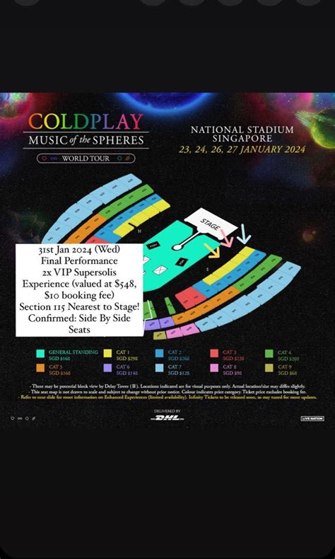 LIMITED EDITION 2 X COLDPLAY VIP SUPERSOLIS TICKETS, Tickets & Vouchers ...