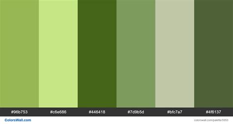 Flat Color Palette Green Colour Palette Brand Color Palette Color | The ...
