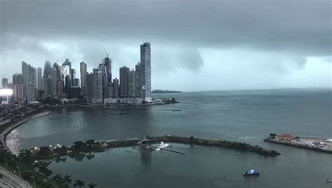 Massive storm overwhelms Panama City (Panama). Last 5 seconds are ...