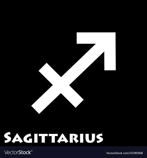 Logo zodiac sign sagittarius Royalty Free Vector Image