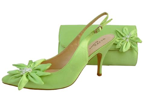 Lime Green Shoes And Handbag