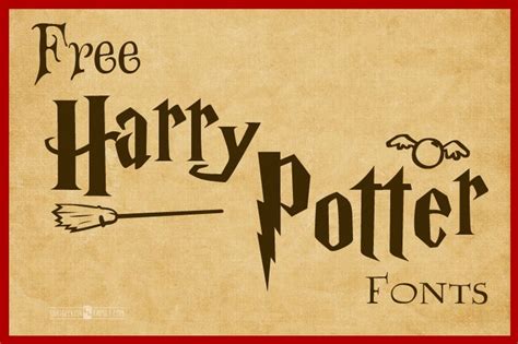 Free Harry Potter Fonts | That Geekish Family | Harry potter font, Harry potter classroom, Harry ...