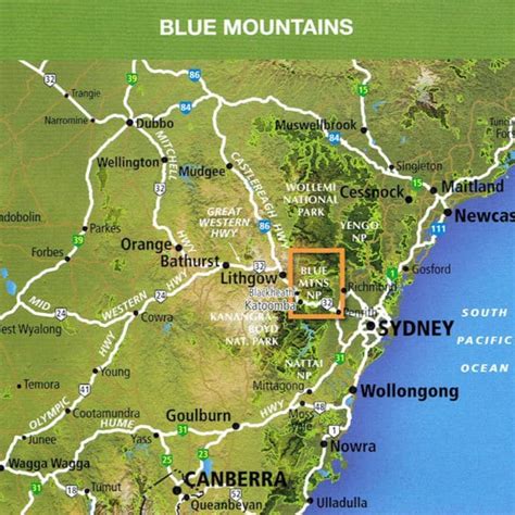 Blue Mountains North and South Outdoor Recreation Guide Map Pack - SV Maps - Green Trails Australia