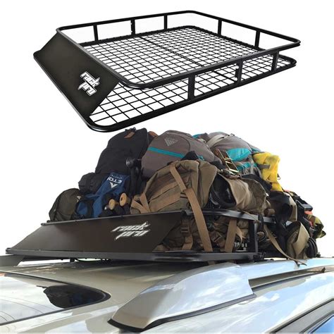 Mockins Roof Rack Rooftop Cargo Carrier with Bungee Net | The Steel Lu - heretic.under.jp