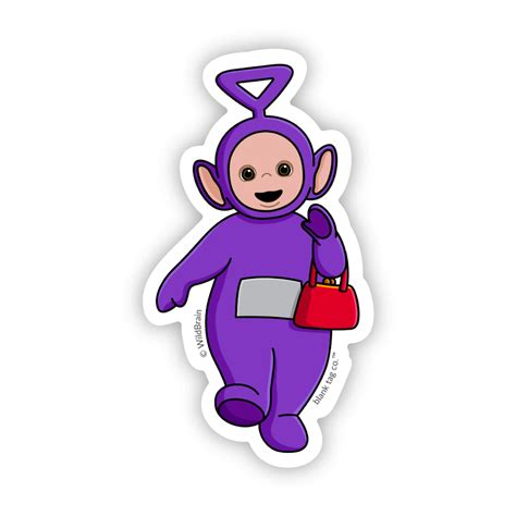 The Tinky Winky With His Bag Sticker | Blank Tag Co. | Reviews on Judge.me