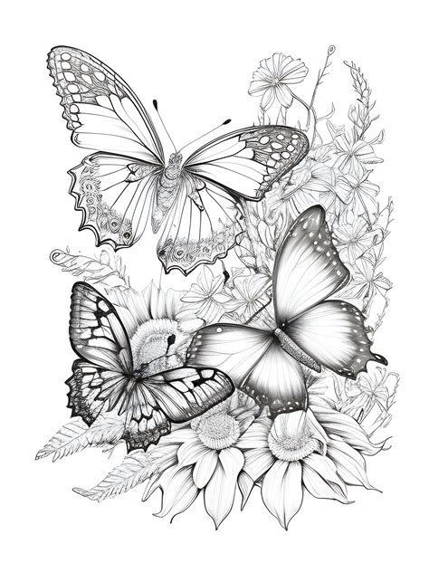 Coloring Book for Adults. Beautiful Butterflies for Relaxation and Creativity. 30 Pages. - Etsy