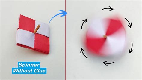 How to make paper spinner - Origami spinner - YouTube