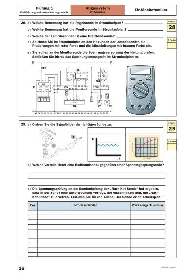 Abgassystem Prüfung 1 Kfz-Mechatroniker - Verlag Handwerk und ...