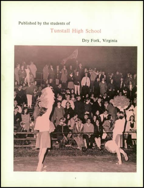 Explore 1969 Tunstall High School Yearbook, Dry Fork VA - Classmates