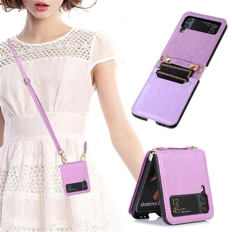 Samsung Galaxy Z Flip3 5G Case - Wallet Phone Case - Casebus Crossbody ...