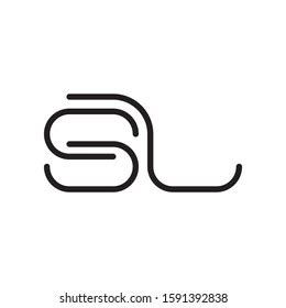 Sl Logo Template Vector Icon Design Stock Vector (Royalty Free) 1591392838 | Shutterstock