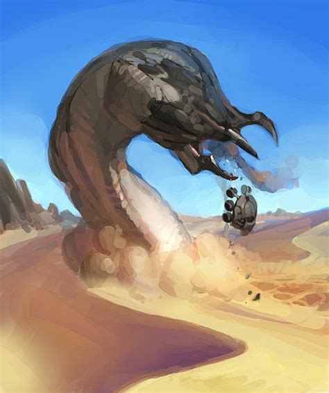 cosmiccantina: “ Dune Sand Worm ” | Creature concept art, Dune art, Alien concept art