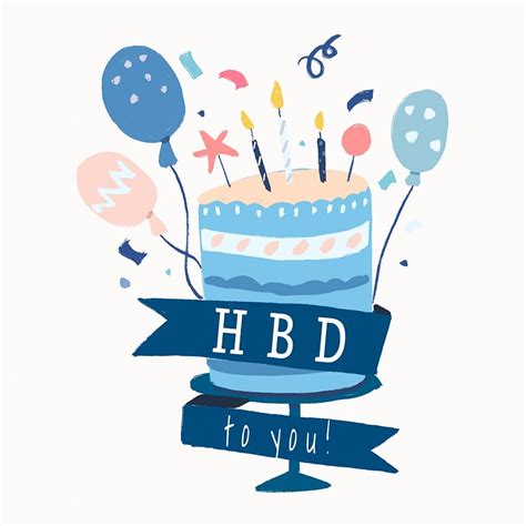 HBD cake, cute bakery image | Free Photo - rawpixel