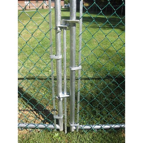 Chain Link Swing Gate Lock Kit For 1-5/8 Round Frames, Silver, Includes ...