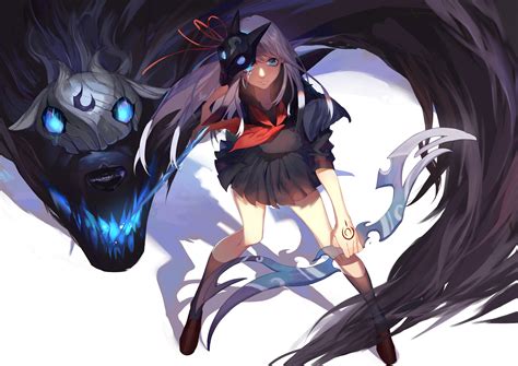 1024x576 Kindred League Of Legends 5k 1024x576 Resolution HD 4k Wallpapers, Images, Backgrounds ...