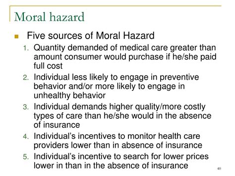 PPT - Health Insurance Adverse Selection Moral Hazard PowerPoint ...