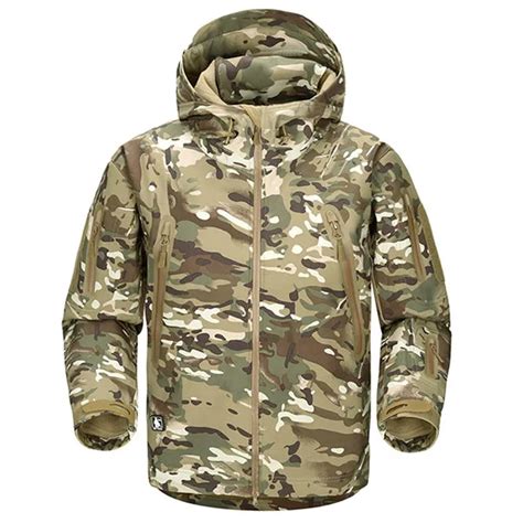 FREE SOLDIER outdoor camping men's soft shell jacket instant waterproof windproof coat thermal ...