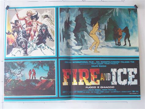 "FIRE AND ICE" MOVIE POSTER - "FIRE AND ICE" MOVIE POSTER