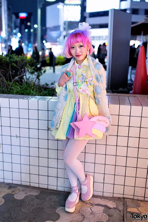 Kumamiki w/ Pink Hair, Party Baby, SPANK! & Angelic Pretty in Harajuku