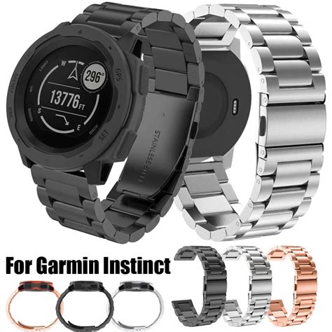 Stainless Steel Replacement Watch Band Strap Wristband For Garmin ...