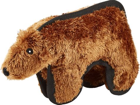 Hyper Pet Tough Plush Brown Bear Dog Toy - Chewy.com