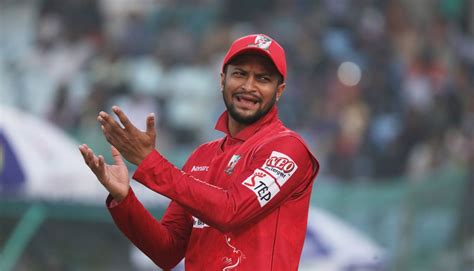 Shakib Al Hasan and one of his many expressions during the game ...