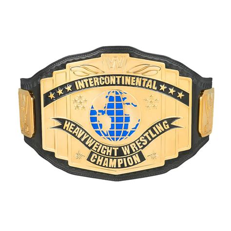 WWF Intercontinental Red Logo Heavyweight Championship Belt ...