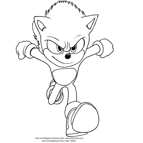 Sonic the Hedgehog coloring page - Drawing 1 | Hedgehog colors, Super ...