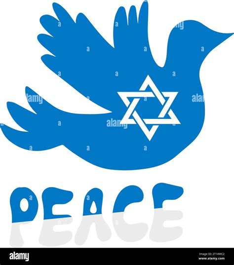 Israel peace symbol - stay with Israel. Support, pray. Vector ...