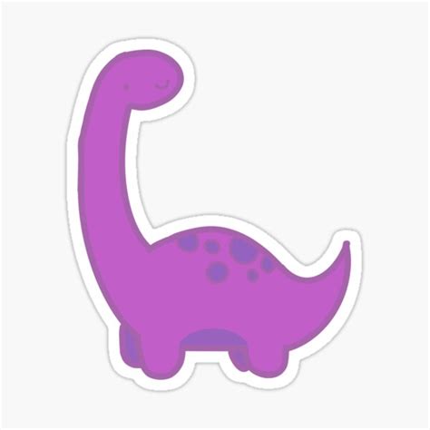 "Pink Dinosaur " Sticker for Sale by lacy2313 | Redbubble