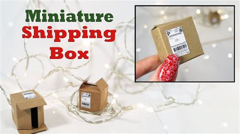 DIY- Make a Mini Shipping Box! - YouTube