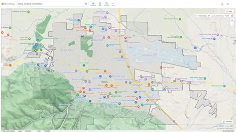 Helena, Montana Map