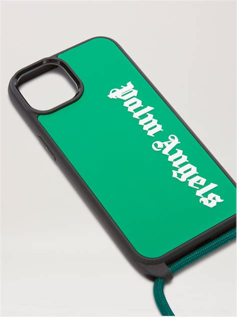 Classic Logo Iphone Case 14 in green - Palm Angels® Official