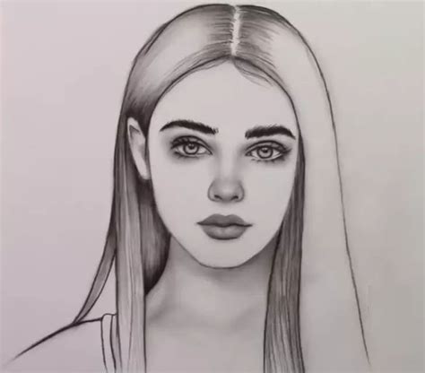 How to Draw a Women's Face | Kadın yüzü, Portre çizimi, Eskiz