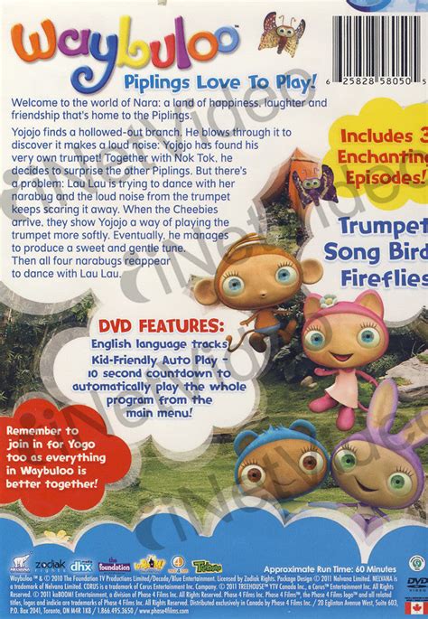 Waybuloo - Piplings Love to Play on DVD Movie