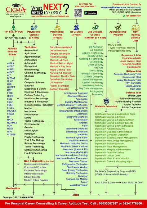 Cigma Career Chart After 10th What Next in India