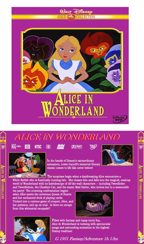 Alice in Wonderland (1951) Custom VCD Cover & Label - DVDcover.Com