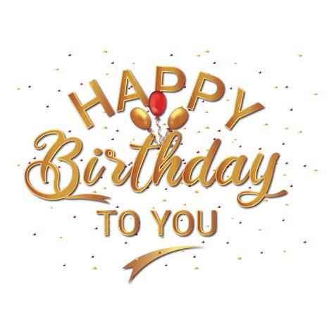 Happy Birthday Design Vector Design Images, Happy Birthday Png Background Design, Happy Birthday ...