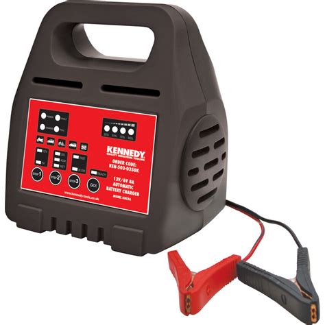 Kennedy 12V/6V 8A INTELLIGENT AUTOMATIC BATTERY CHARGER 5030350K | Cromwell Tools