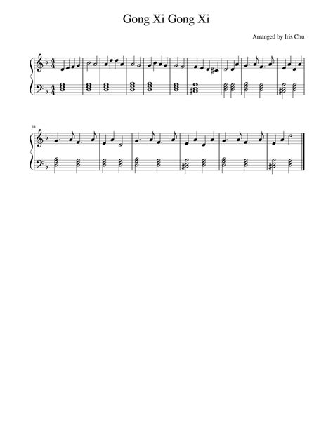 Gong Xi Gong Xi (Easy) Sheet music for Piano (Solo) | Musescore.com