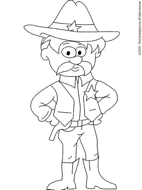 Sheriff Badge Coloring Page at GetColorings.com | Free printable ...