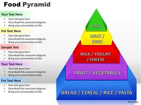 Food pyramid powerpoint slides and ppt templates 0412 | Presentation ...