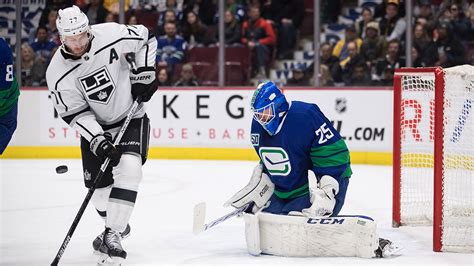 Jacob Markstrom makes 49 saves, Canucks hold on to beat Kings