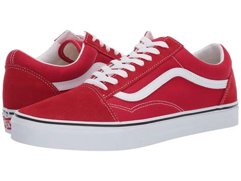 Vans VN0A4BV5JV6 Old Skool in Racing Red / White - Women's 10 / Men's 8.5 for sale online | eBay