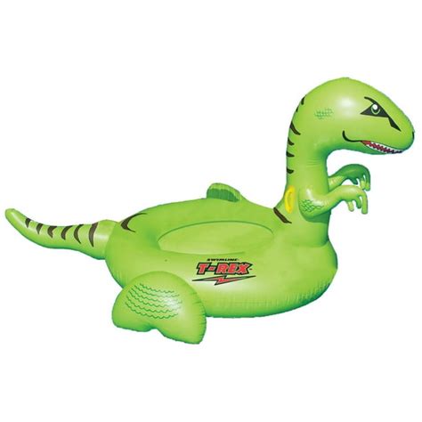 Swimline Vinyl Kids Giant Rideable Dinosaur Inflatable Pool Float, Green - Walmart.com - Walmart.com