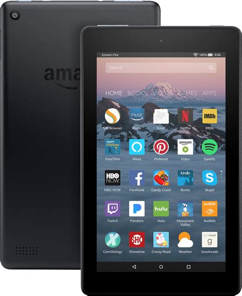 Amazon Fire 7" Tablet 8GB 7th Generation, 2017 Release Black B01GEW27DA ...