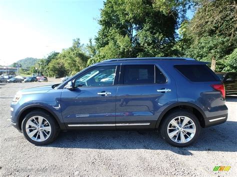 2018 Blue Metallic Ford Explorer Limited 4WD #129387673 Photo #5 | GTCarLot.com - Car Color ...