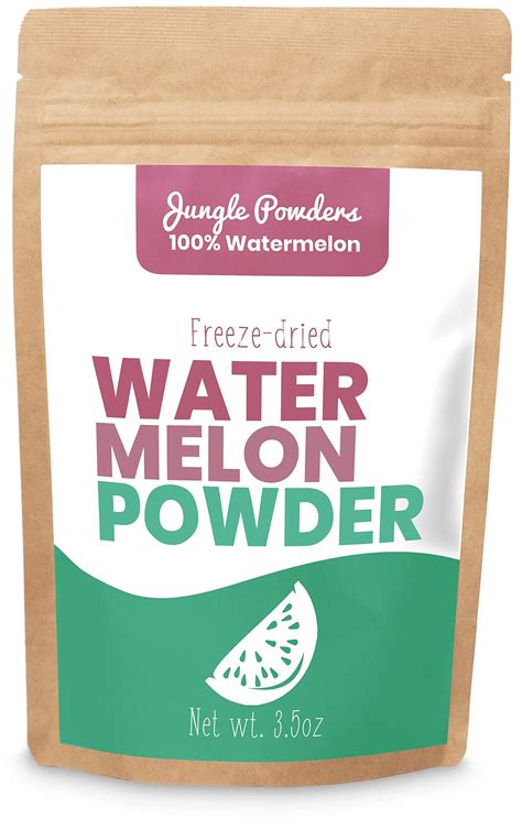 Buy Jungle Powders Freeze Dried Watermelon Powder For Smoothies 3.5oz, Unsweetened Natural ...