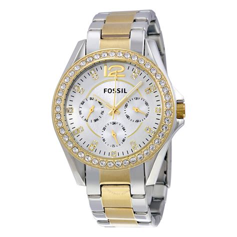 Fossil Riley Multi-Function Two-tone Ladies Watch ES3204 - Riley ...